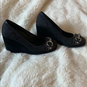 Coach wedges size 7